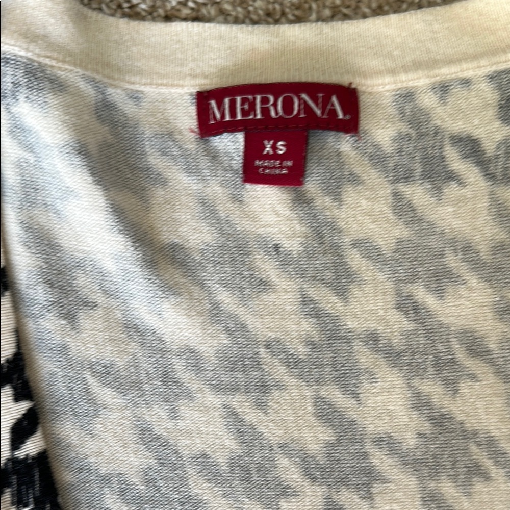 Merona Black and White Houndstooth Sweater - Picture 3 of 5